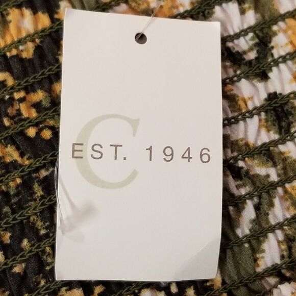 Cato EST 1946 22/24W Dress Maxi Ikat Smocked Top Whimsical Cottagecore Gremlin - Picture 8 of 11